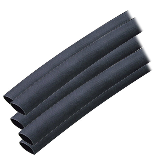 Ancor Adhesive Lined Heat Shrink Tubing (ALT) - 3/8" x 6" - 5-Pack - Black [304106] - Houseboatparts.com