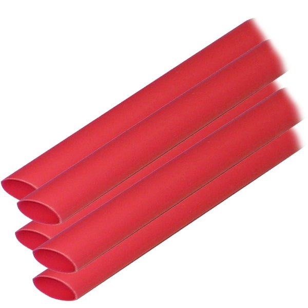 Ancor Adhesive Lined Heat Shrink Tubing (ALT) - 3/8" x 6" - 5-Pack - Red [304606] - Houseboatparts.com