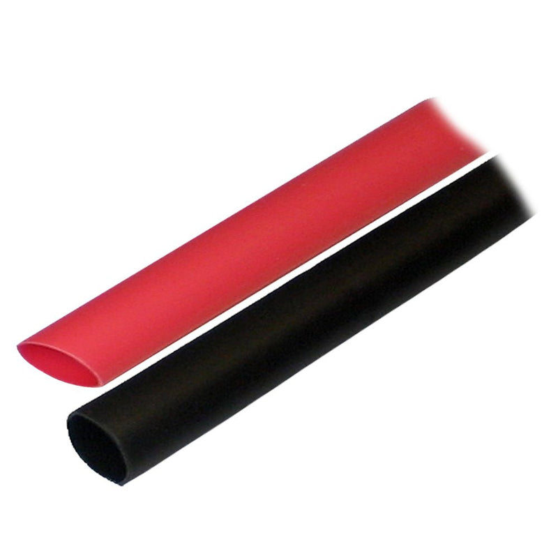 Ancor Adhesive Lined Heat Shrink Tubing (ALT) - 1/2" x 3" - 2-Pack - Black/Red [305602] - Houseboatparts.com