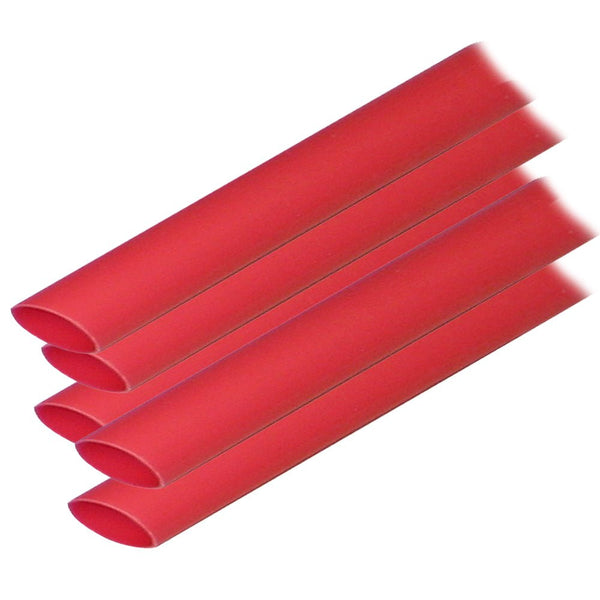 Ancor Adhesive Lined Heat Shrink Tubing (ALT) - 1/2" x 12" - 5-Pack - Red [305624] - Houseboatparts.com