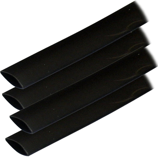 Ancor Adhesive Lined Heat Shrink Tubing (ALT) - 3/4" x 6" - 4-Pack - Black [306106] - Houseboatparts.com