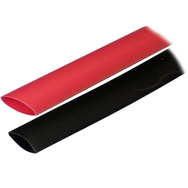 Ancor Adhesive Lined Heat Shrink Tubing (ALT) - 3/4" x 3" - 2-Pack - Black/Red [306602] - Houseboatparts.com
