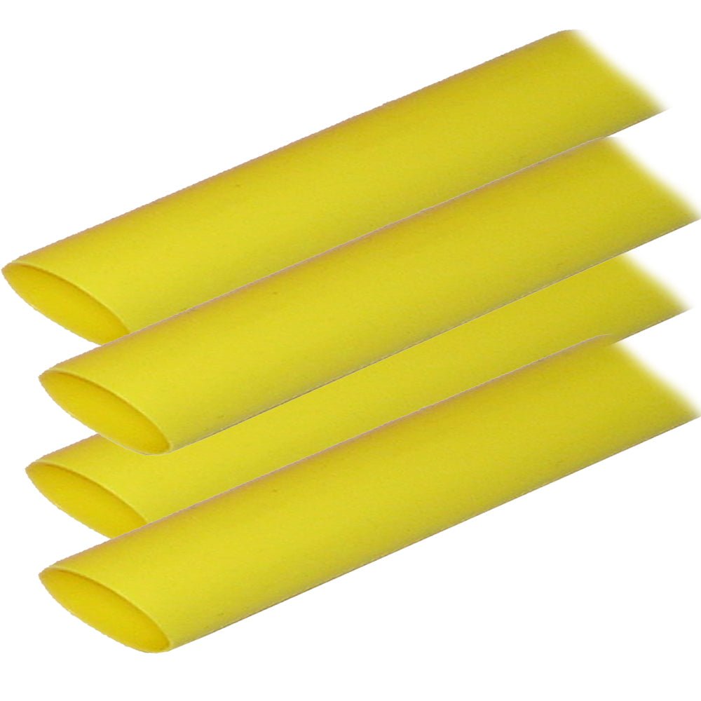 Ancor Adhesive Lined Heat Shrink Tubing (ALT) - 3/4" x 12" - 4-Pack - Yellow [306924] - Houseboatparts.com