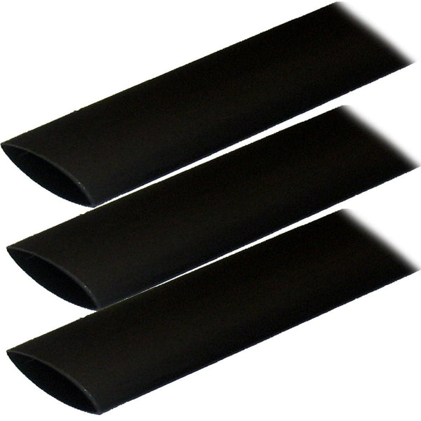 Ancor Adhesive Lined Heat Shrink Tubing (ALT) - 1" x 3" - 3-Pack - Black [307103] - Houseboatparts.com