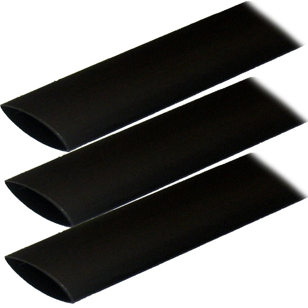 Ancor Adhesive Lined Heat Shrink Tubing (ALT) - 1" x 12" - 3-Pack - Black [307124] - Houseboatparts.com