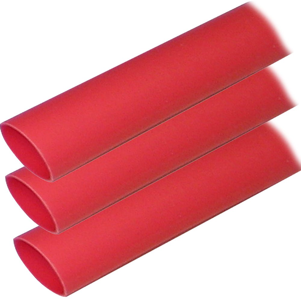 Ancor Adhesive Lined Heat Shrink Tubing (ALT) - 1" x 12" - 3-Pack - Red [307624] - Houseboatparts.com