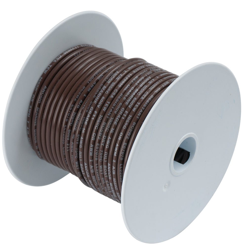 Ancor Brown 18 AWG Tinned Copper Wire - 500' [100250A] - Houseboatparts.com