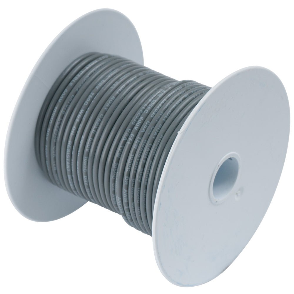 Ancor Grey 18 AWG Tinned Copper Wire - 35' [180403] - Houseboatparts.com