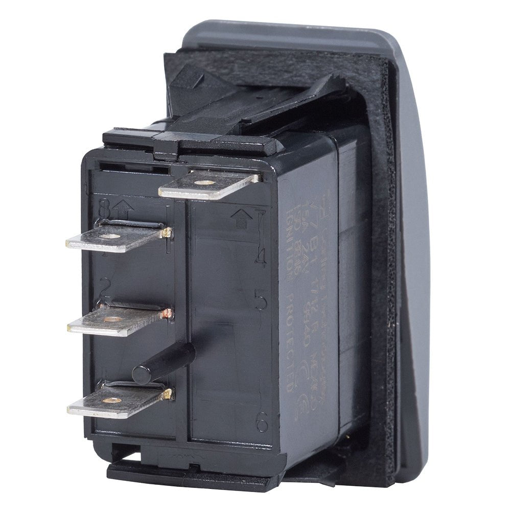 Blue Sea 7932 Contura II Switch SPDT Black - (ON)-OFF-ON [7932] - Houseboatparts.com