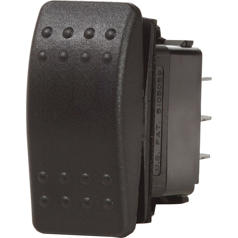 Blue Sea 7935 Contura II Switch DPST Black - OFF-(ON) [7935] - Houseboatparts.com