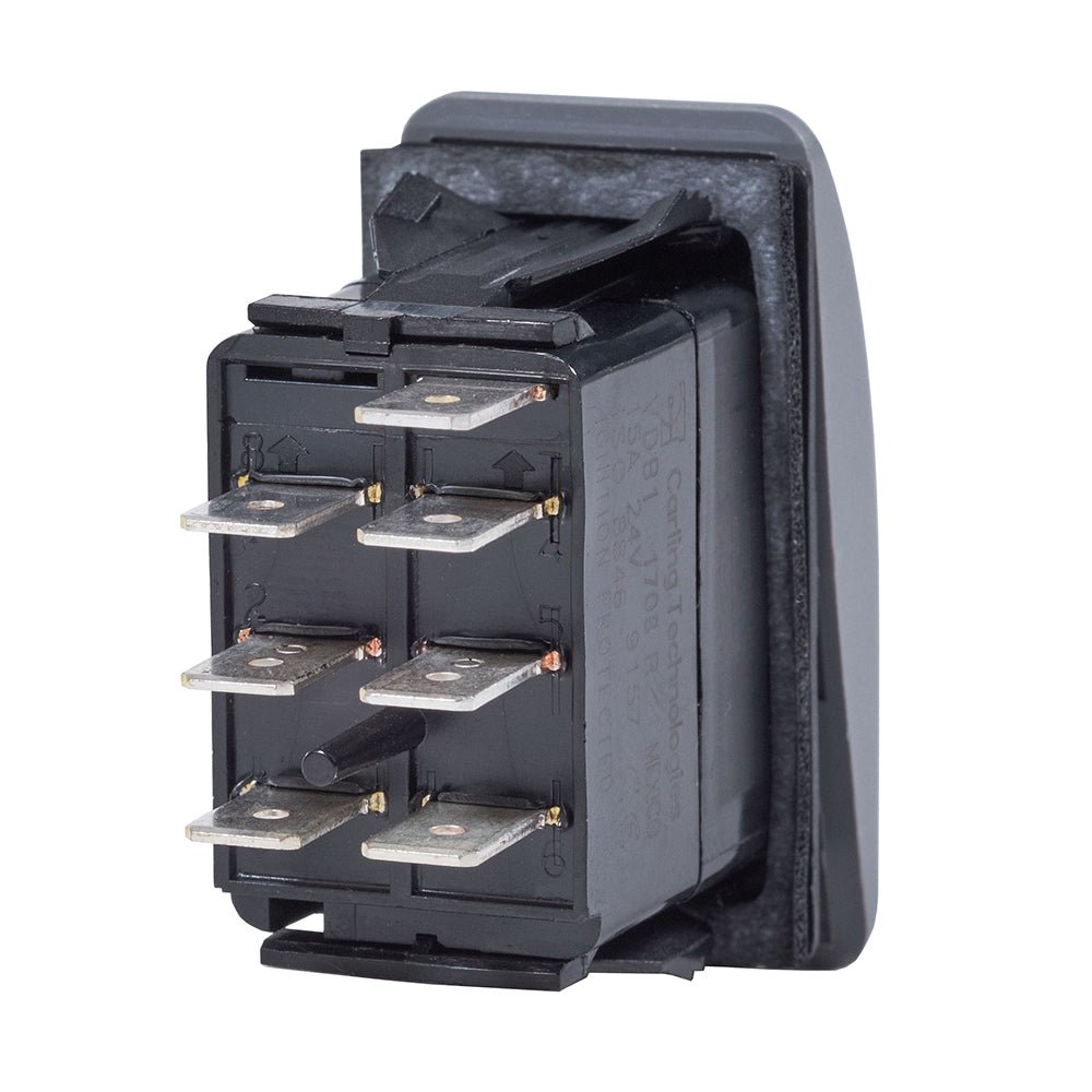 Blue Sea 7939 Contura II Switch DPDT Black - ON-ON [7939] - Houseboatparts.com