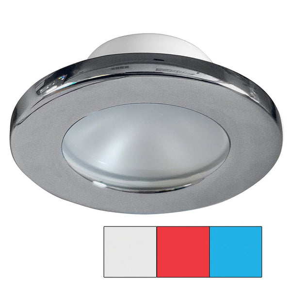 i2Systems Apeiron A3120 Screw Mount Light - Red, Cool White & Blue - Brushed Nickel Finish [A3120Z-41HAE] - Houseboatparts.com