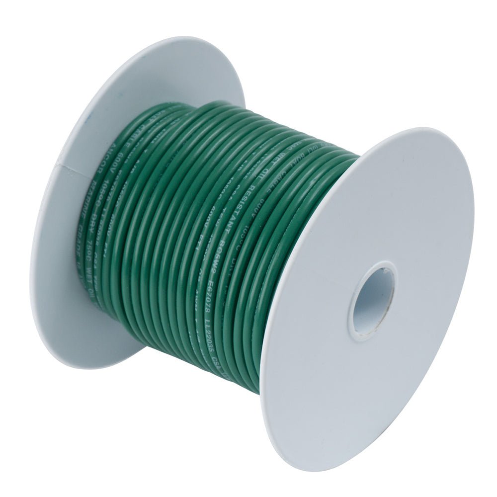 Ancor Green 8 AWG Tinned Copper Wire - 25' [111302] - Houseboatparts.com