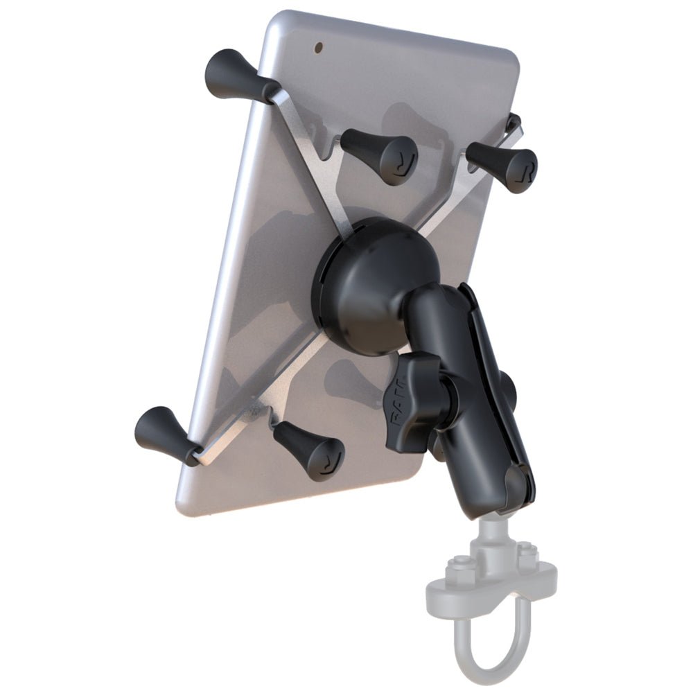 RAM Mount Universal X-Grip Cradle with 1" Ball & STANDARD Length Double Socket Arm f/7" Tablets [RAM-HOL-UN8B-201U] - Houseboatparts.com