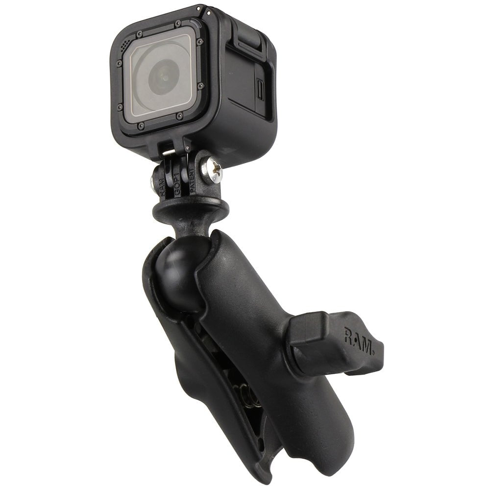 RAM Mount GoPro Hero Adapter with Double Socket Arm [RAM-B-202-GOP1-201U] - Houseboatparts.com