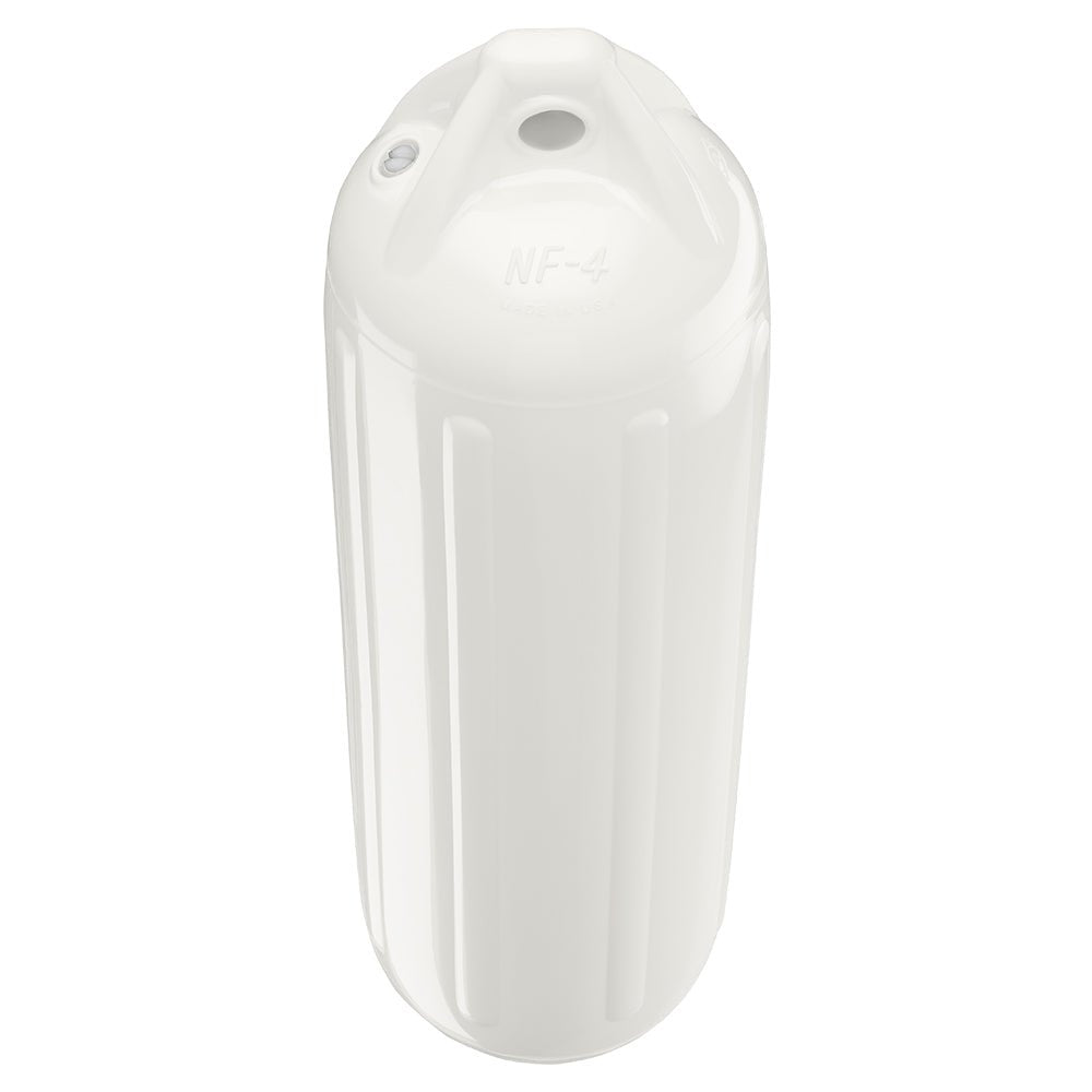 Polyform NF-4 Heavy Duty Twin Eye Fender 6.4" X 21.6" - White [NF-4 WHITE] - Houseboatparts.com