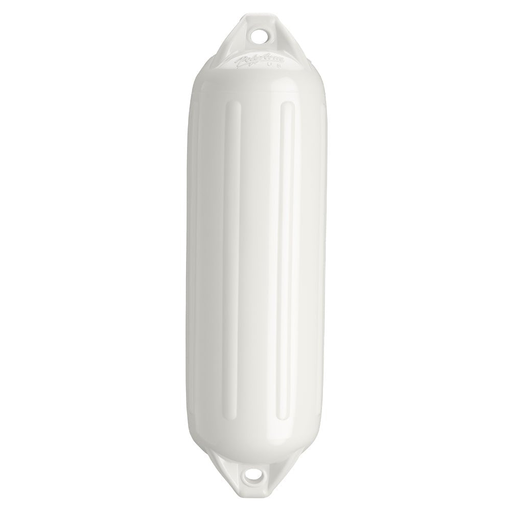 Polyform NF-4 Heavy Duty Twin Eye Fender 6.4" X 21.6" - White [NF-4 WHITE] - Houseboatparts.com
