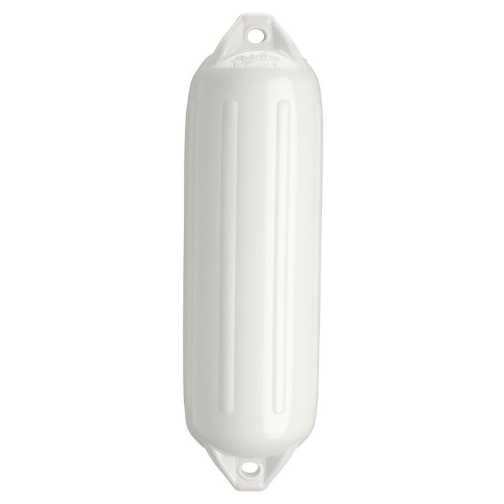 Polyform NF-4 Heavy Duty Twin Eye Fender 6.4" X 21.6" - White [NF-4 WHITE] - Houseboatparts.com