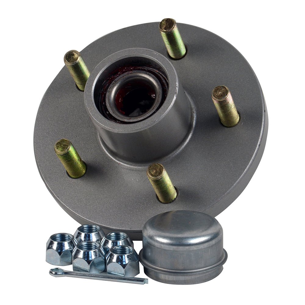 C.E. Smith Trailer Hub Kit - 1-3/8" x 1-1/16" Tapered - 5 x 4-1/2" Galvanized [13515] - Houseboatparts.com