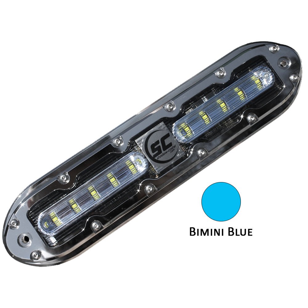 Shadow-Caster SCM-10 LED Underwater Light w/20' Cable - 316 SS Housing - Bimini Blue [SCM-10-BB-20] - Houseboatparts.com