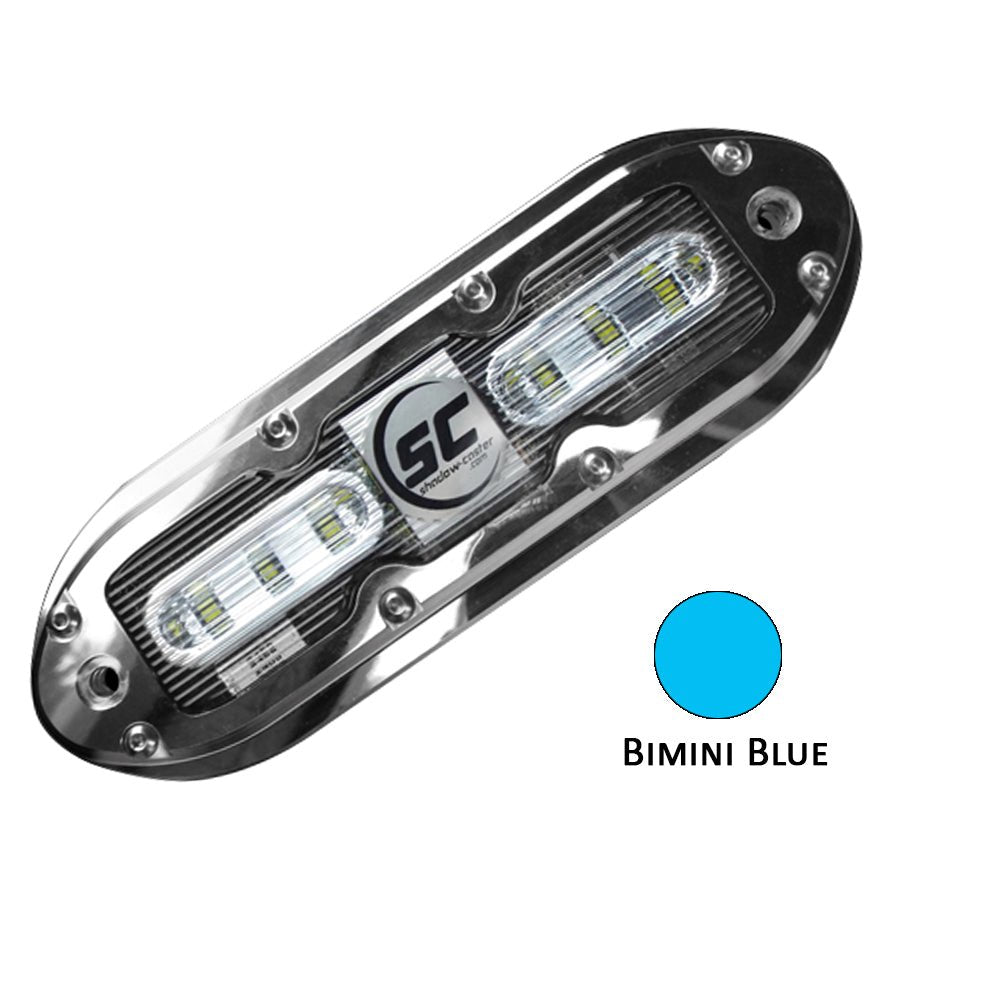 Shadow-Caster SCM-6 LED Underwater Light w/20' Cable - 316 SS Housing - Bimini Blue [SCM-6-BB-20] - Houseboatparts.com