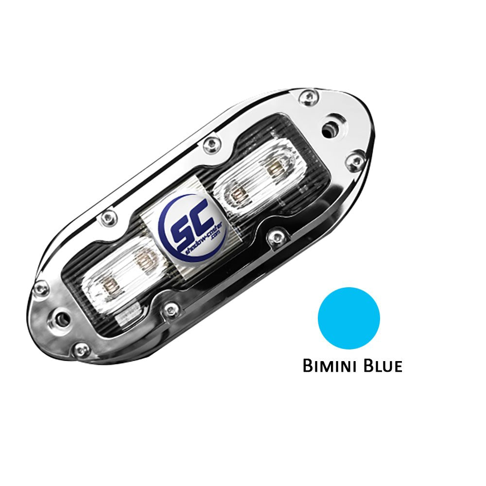 Shadow-Caster SCM-4 LED Underwater Light w/20' Cable - 316 SS Housing - Bimini Blue [SCM-4-BB-20] - Houseboatparts.com