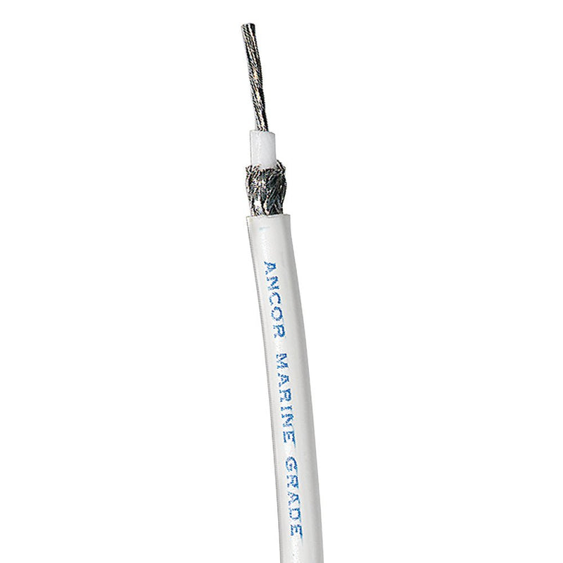 Ancor White RG 8X Tinned Coaxial Cable - 500' [151550] - Houseboatparts.com