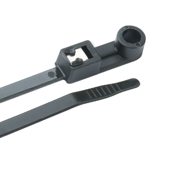 Ancor Mounting Self-Cutting Cable Ties - 8" - UV Black - 20-Pack [199300] - Houseboatparts.com