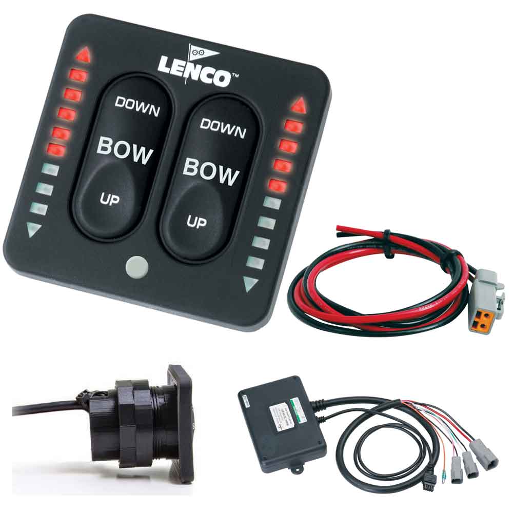 Lenco LED Indicator Two-Piece Tactile Switch Kit w/Pigtail f/Single Actuator Systems [15270-001] - Houseboatparts.com