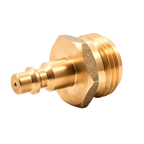 Camco Blow Out Plug - Brass - Quick-Connect Style [36143] - Houseboatparts.com