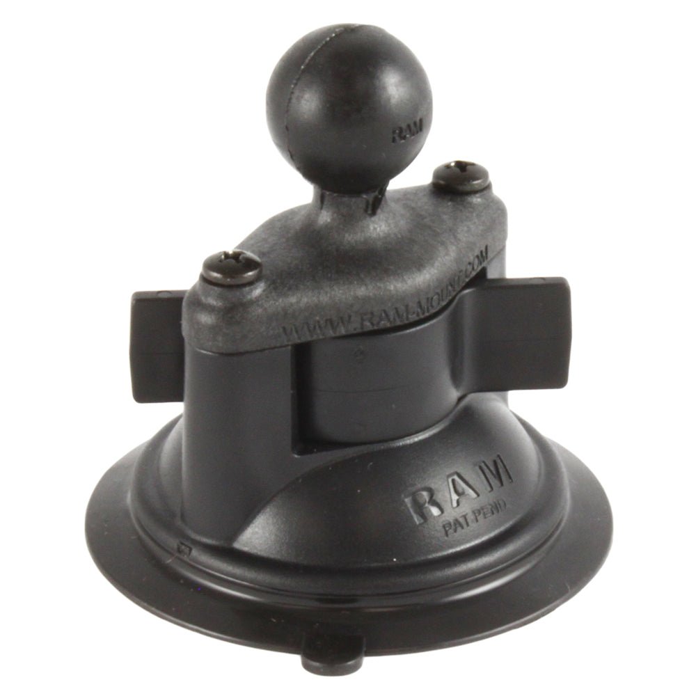 RAM Mount Composite 3.25" Diameter Suction Cup Base w/1" Ball [RAP-B-224-1U] - Houseboatparts.com
