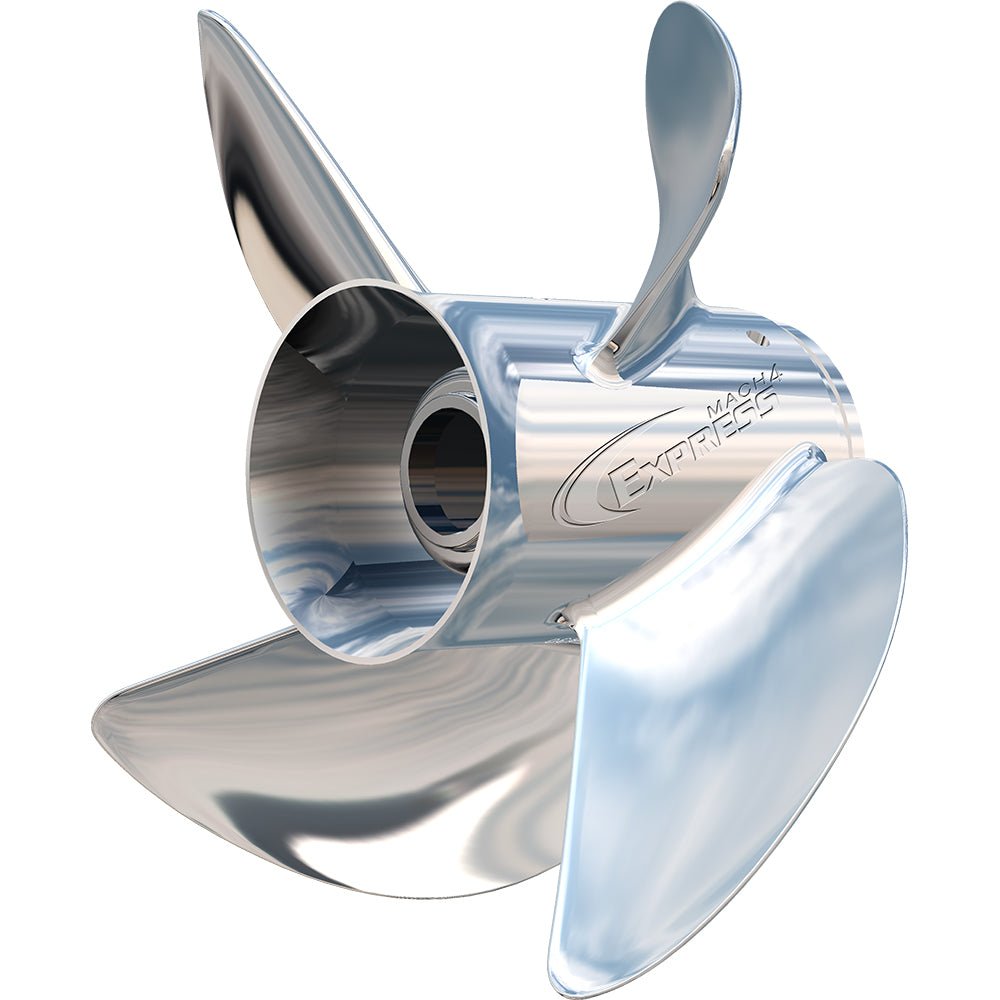 Turning Point Express Mach4 - Left Hand - Stainless Steel Propeller - EX1/EX2-1317-4L - 4-Blade - 13.25" x 17 Pitch [31431740] - Houseboatparts.com