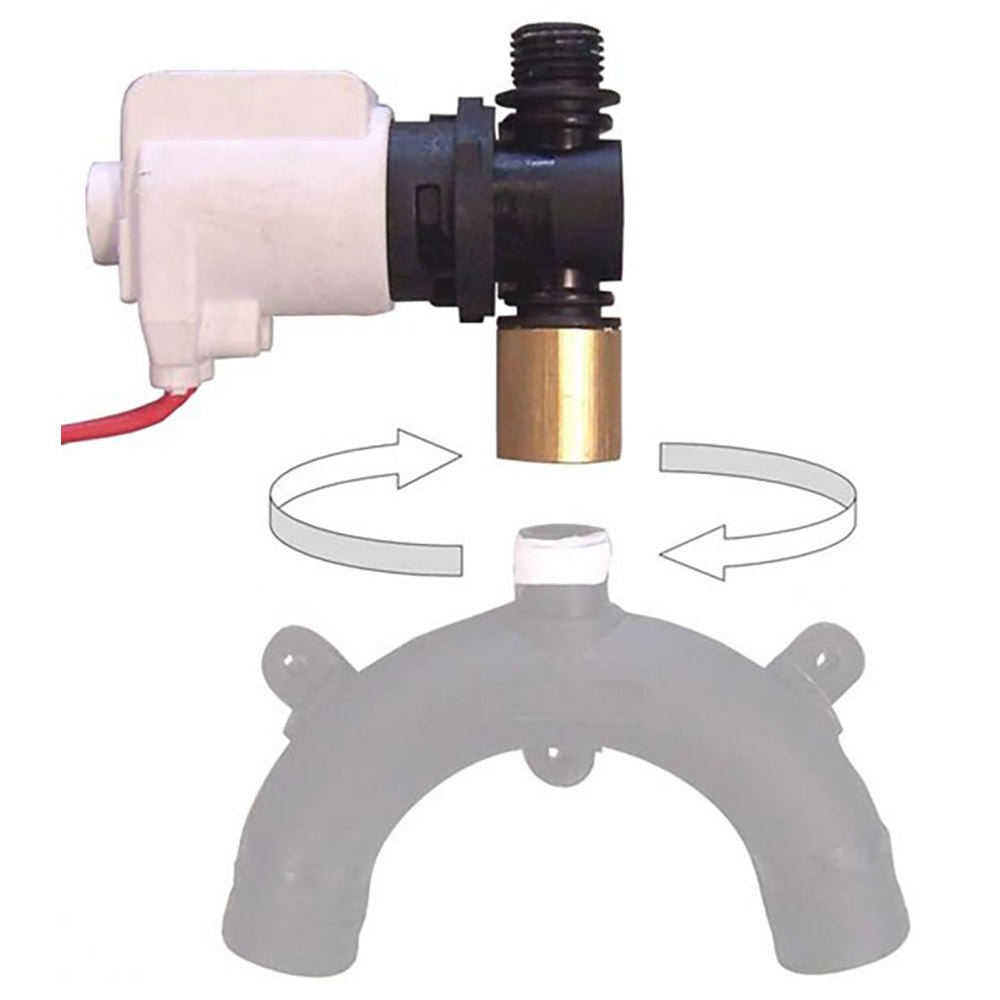 Jabsco Vented Loop Solenoid Valve f/37010 Series Toilet [37068-2000] - Houseboatparts.com