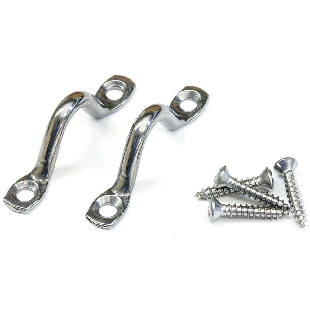 Tigress Stainless Steel Pad Eyes w/Stainless Steel Screws [88667] - Houseboatparts.com
