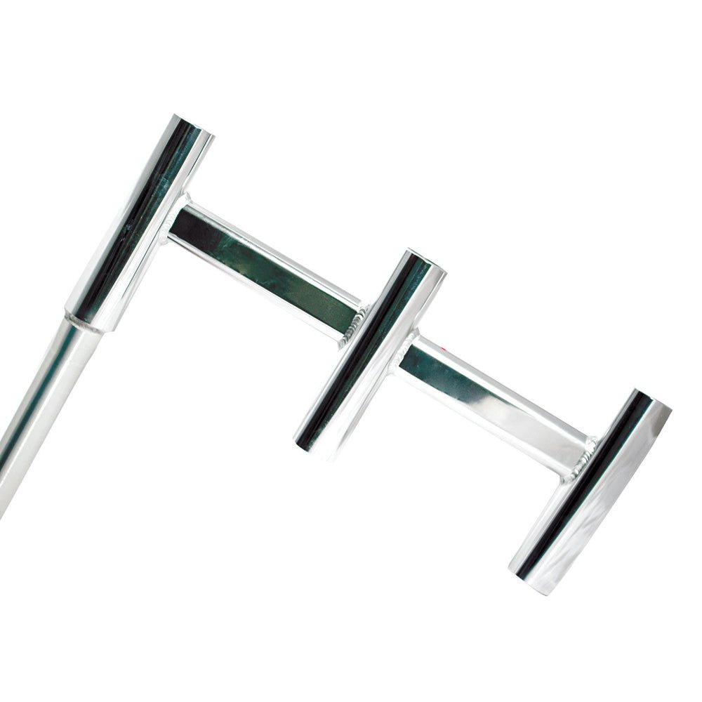Tigress Offset Triple Aluminum Rod Holder - Straight Butt [88149 - 1] - Houseboatparts.com