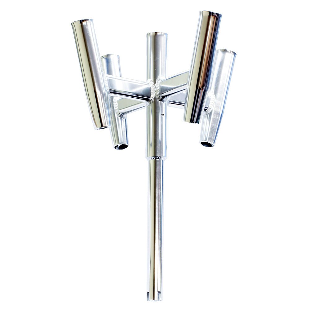 Tigress Five Banger Aluminum Rod Holder - Straight Butt [88157] - Houseboatparts.com