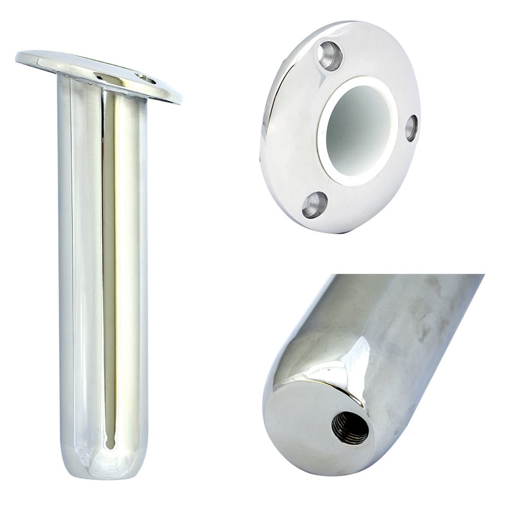 Tigress Round Head Closed Base Rod Holder - 15 Degree - 9" [77901] - Houseboatparts.com