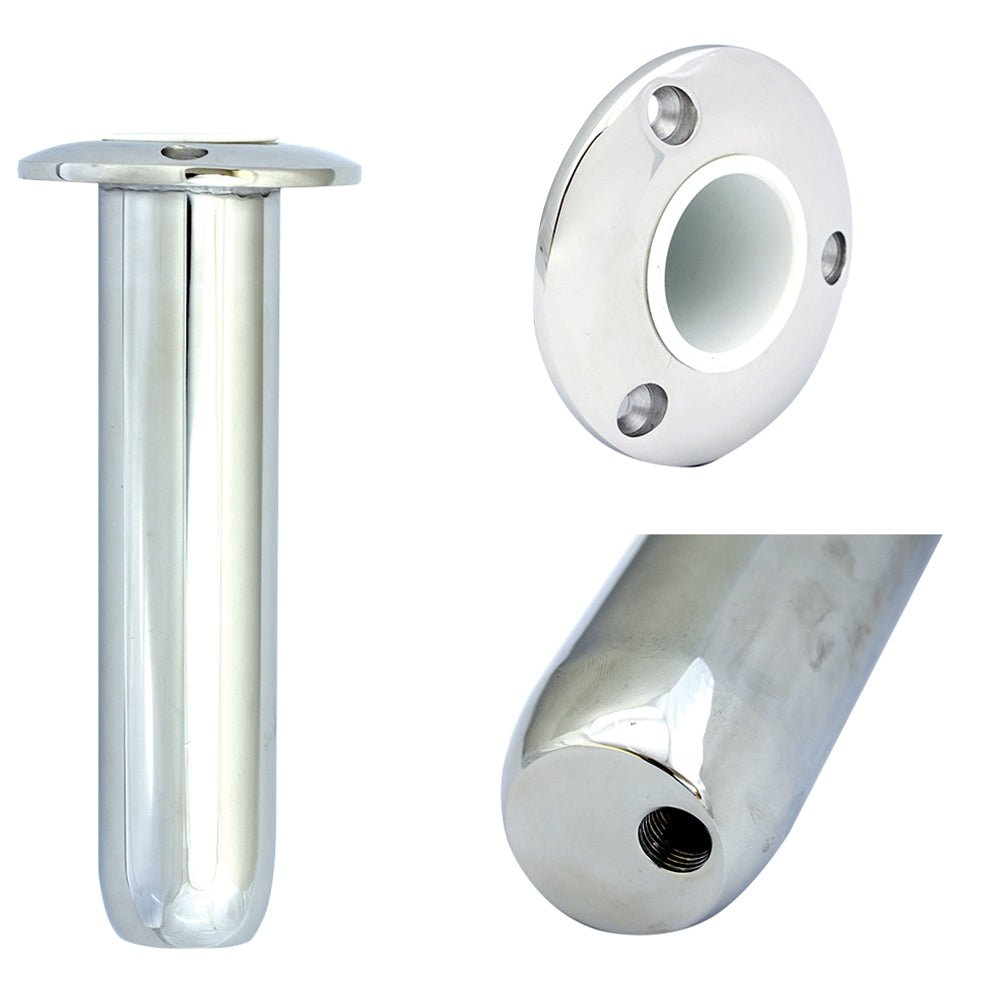 Tigress Round Head Closed Base Rod Holder - 0 Degree - 9" [77902] - Houseboatparts.com