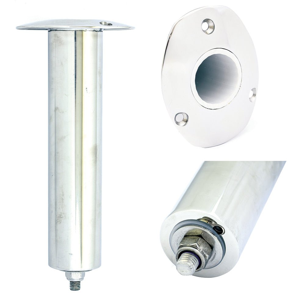 Tigress 3 Hole Swivel Oval Head Rod Holder - 0 Degree - 10 - 1/2" [88522] - Houseboatparts.com