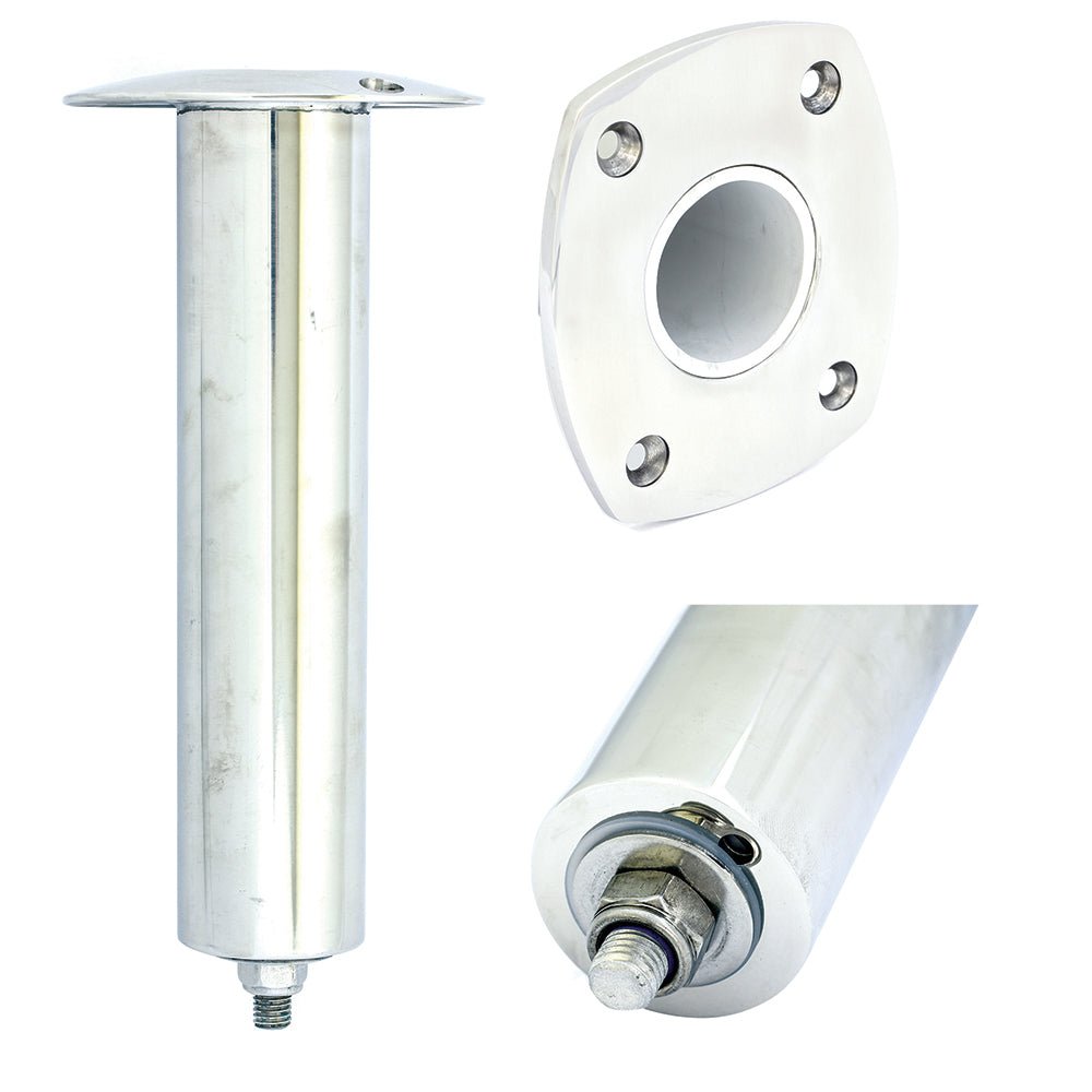 Tigress 4 Hole Extra Long Swivel Rectangular Head Rod Holder - 0 Degree - 12 - 1/2" [88522XL] - Houseboatparts.com