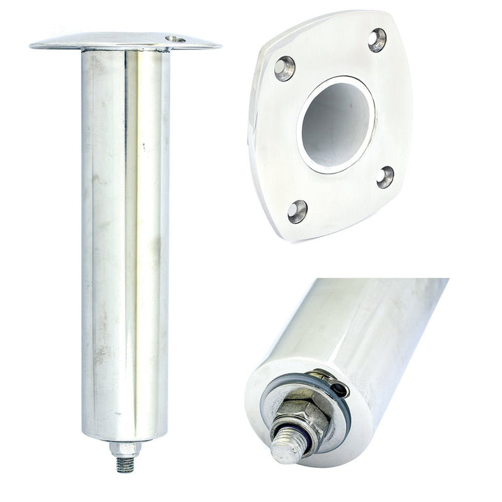 Tigress 4 Hole Swivel Rectangular Head Rod Holder - 0 Degree - 10 - 1/2" [88522SM] - Houseboatparts.com