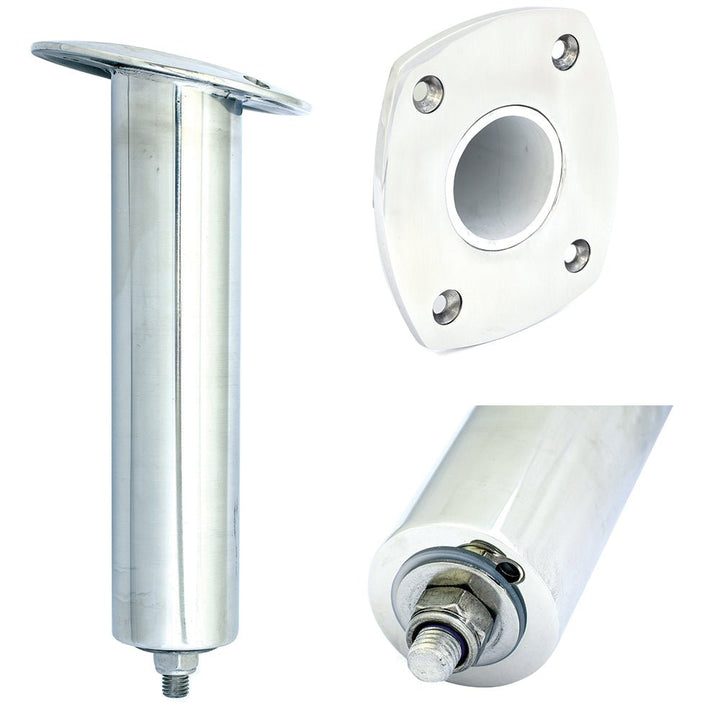Tigress 4 Hole Swivel Rectangular Head Rod Holder - 15 Degree - 10 - 1/2" [88524SM] - Houseboatparts.com