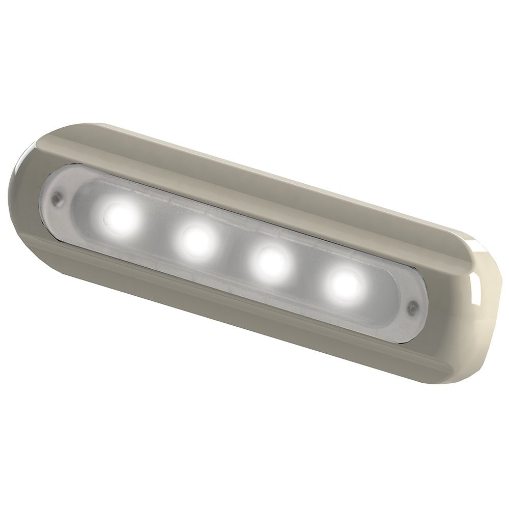 TACO 4-LED Deck Light - Flat Mount - White Housing [F38-8800W-1] - Houseboatparts.com