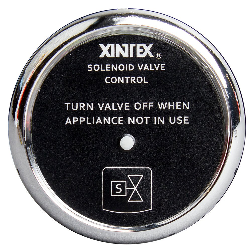 Fireboy-Xintex Propane Control Solenoid Valve w/Chrome Bezel Display [C-1C-R] - Houseboatparts.com