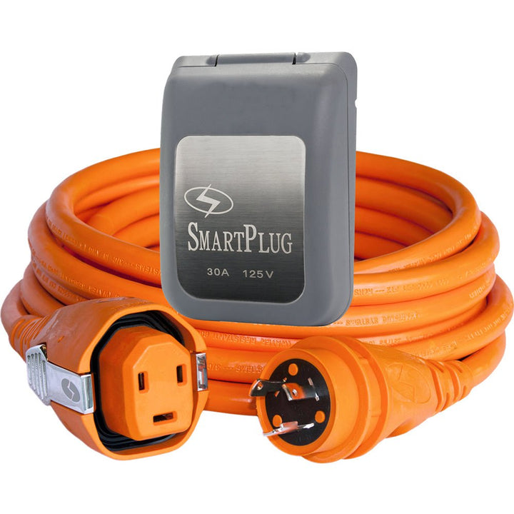 SmartPlug 30 AMP SmartPlug/Twist Type Cordset w/Grey Inlet Cover- 50 [C30503BM30PG] - Houseboatparts.com