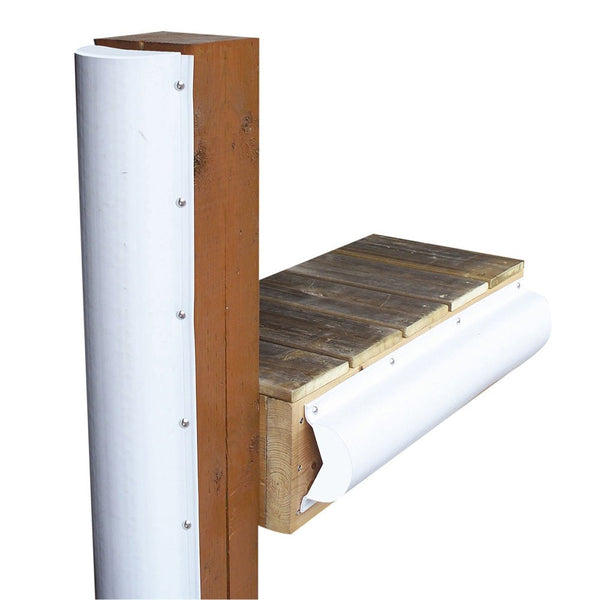 Dock Edge Piling Bumper - One End Capped - 6' - White [1020-F] - Houseboatparts.com