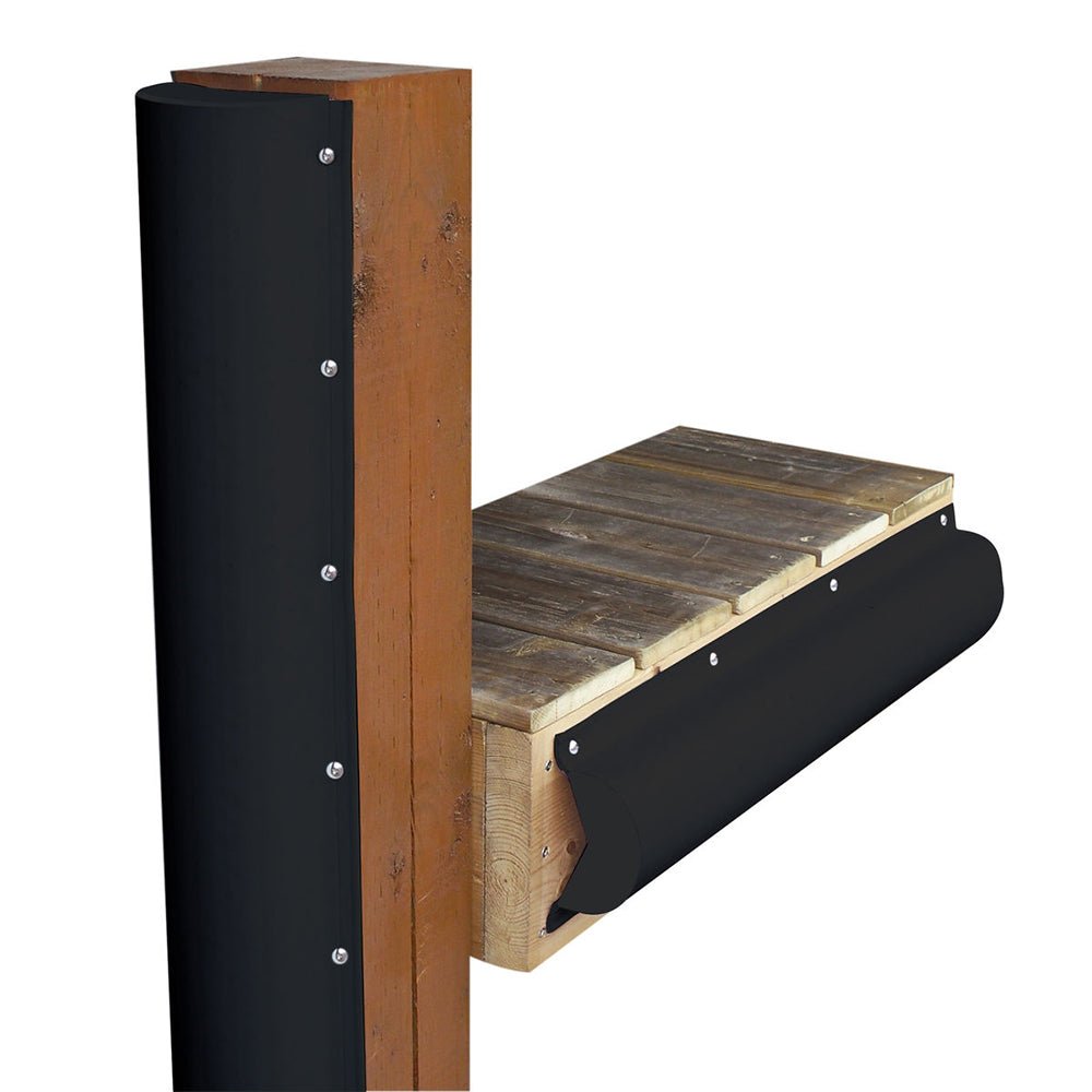 Dock Edge Piling Bumper - One End Capped - 6' - Black [1020-B-F] - Houseboatparts.com