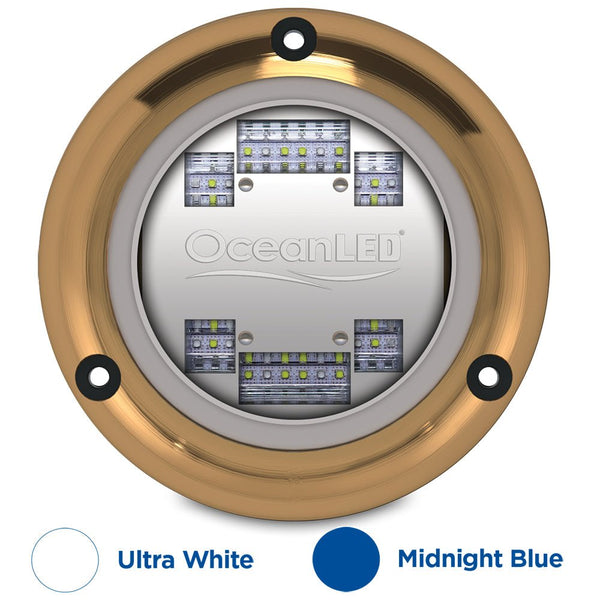 OceanLED Sport S3124s Underwater LED Light - Ultra White/Midnight Blue [012103BW] - Houseboatparts.com