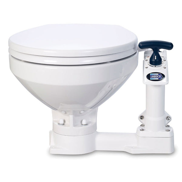 Jabsco Manual Marine Toilet - Regular Bowl w/Soft Close Lid [29120-5100] - Houseboatparts.com