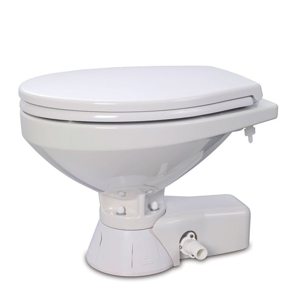 Jabsco Quiet Flush Raw Water Toilet - Compact Bowl - 12V [37245-3092] - Houseboatparts.com